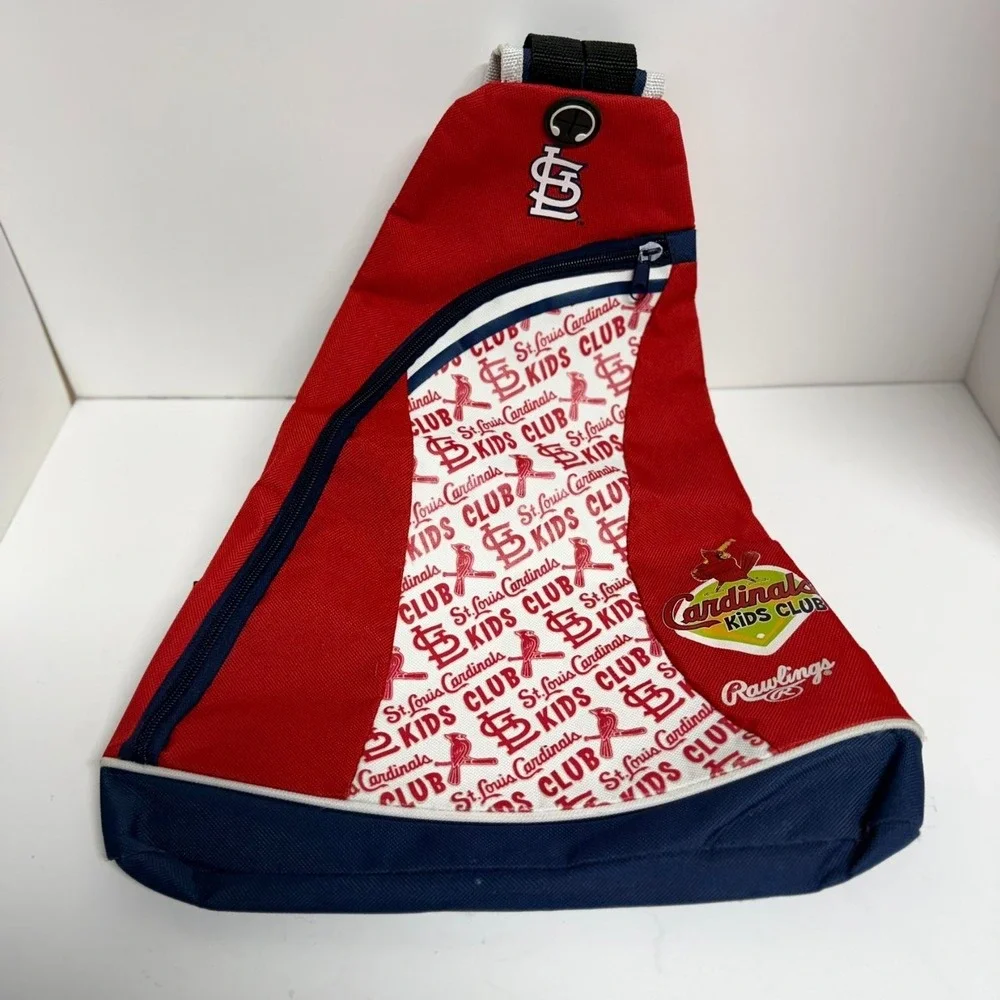 Rawlings Cardinals Kids Club Sling Backpack‎ Red Blue Polyester